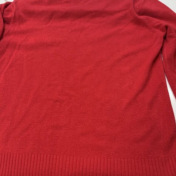 BIZARRE | Red Sequin 3/4 Sleeve Women’s Christmas Holiday Pullover Sweater - Picture 10 of 14